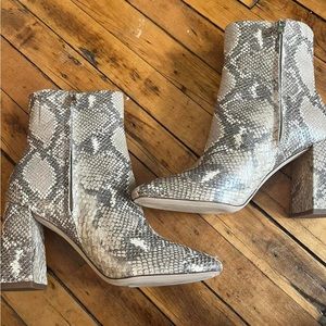 Sam Edelman Snakeskin Booties